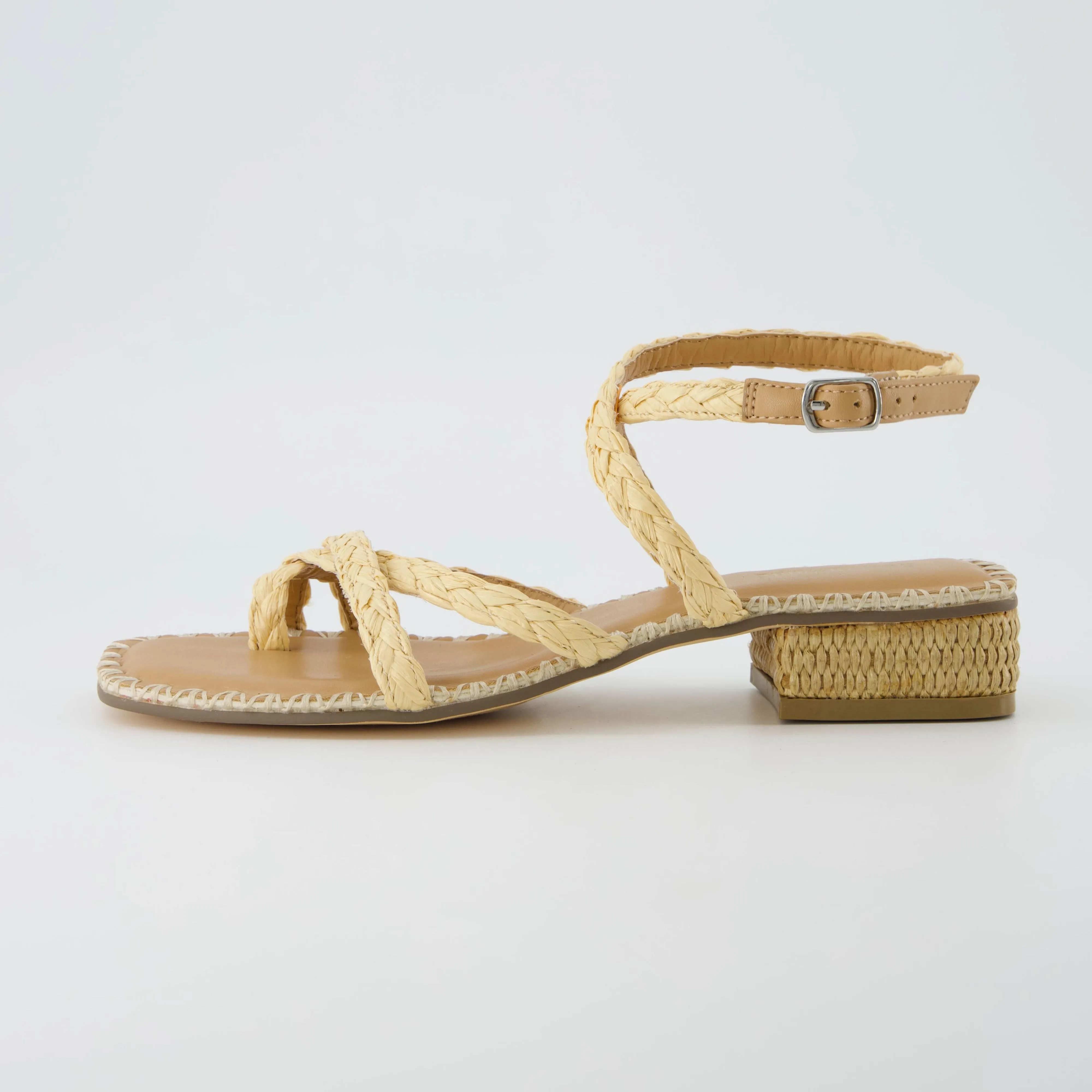 Wave Raffia Sandal
