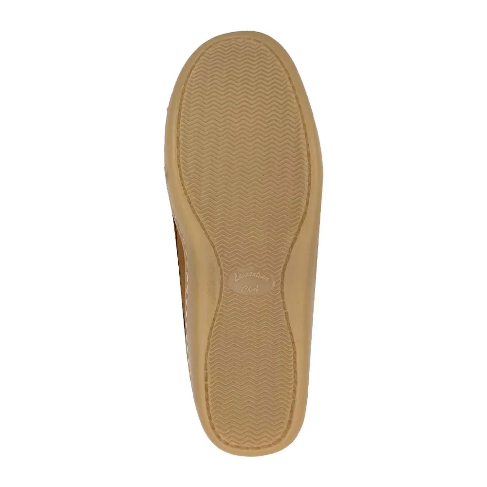 Women's Cork Moose Hide Leather Moccasin Shoes