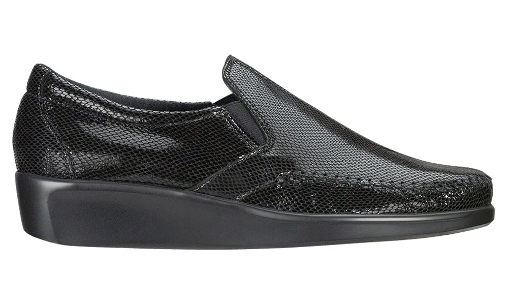 Women's Dream Slip On Loafer in Black Snake
