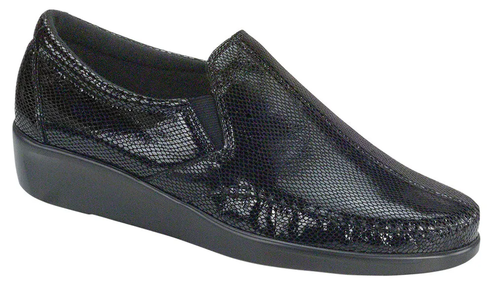 Women's Dream Slip On Loafer in Black Snake