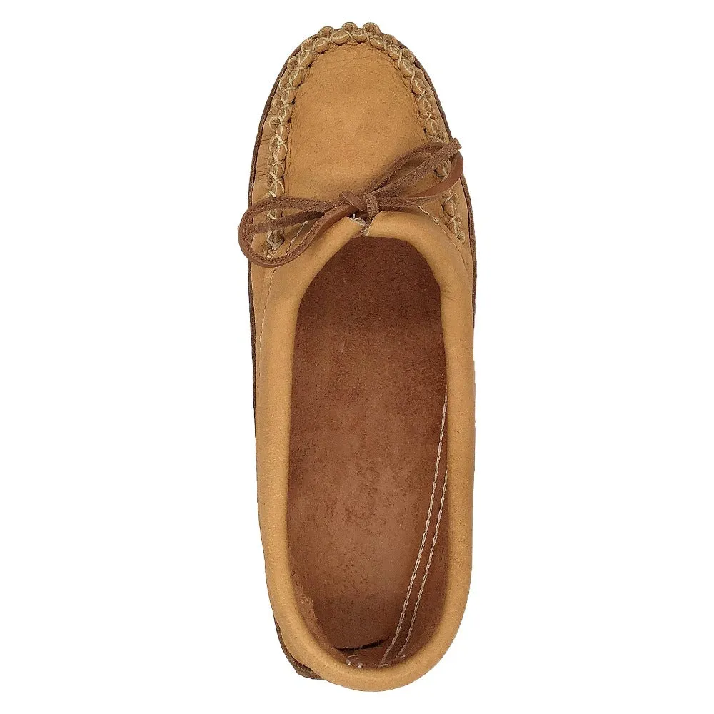 Women's Earthing Moccasins Ballet Flat with Heavy Oil Tan Soles