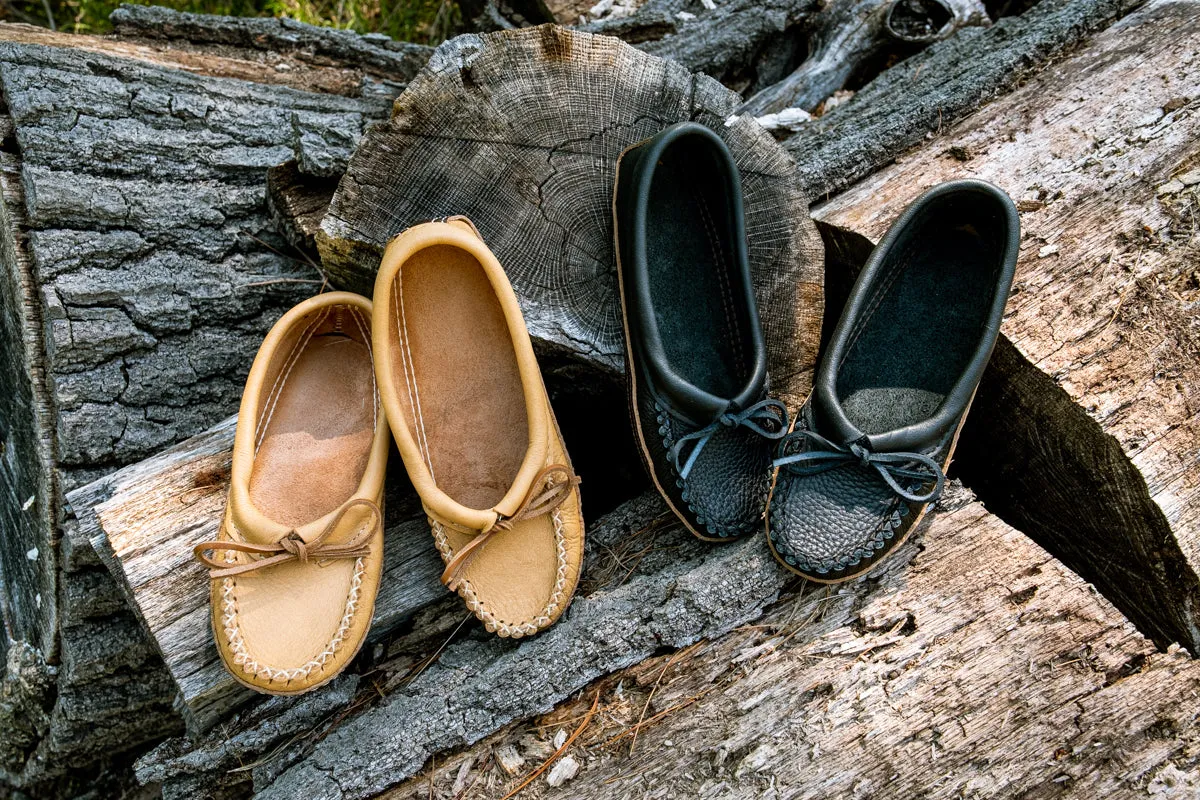 Women's Earthing Moccasins Ballet Flat with Heavy Oil Tan Soles