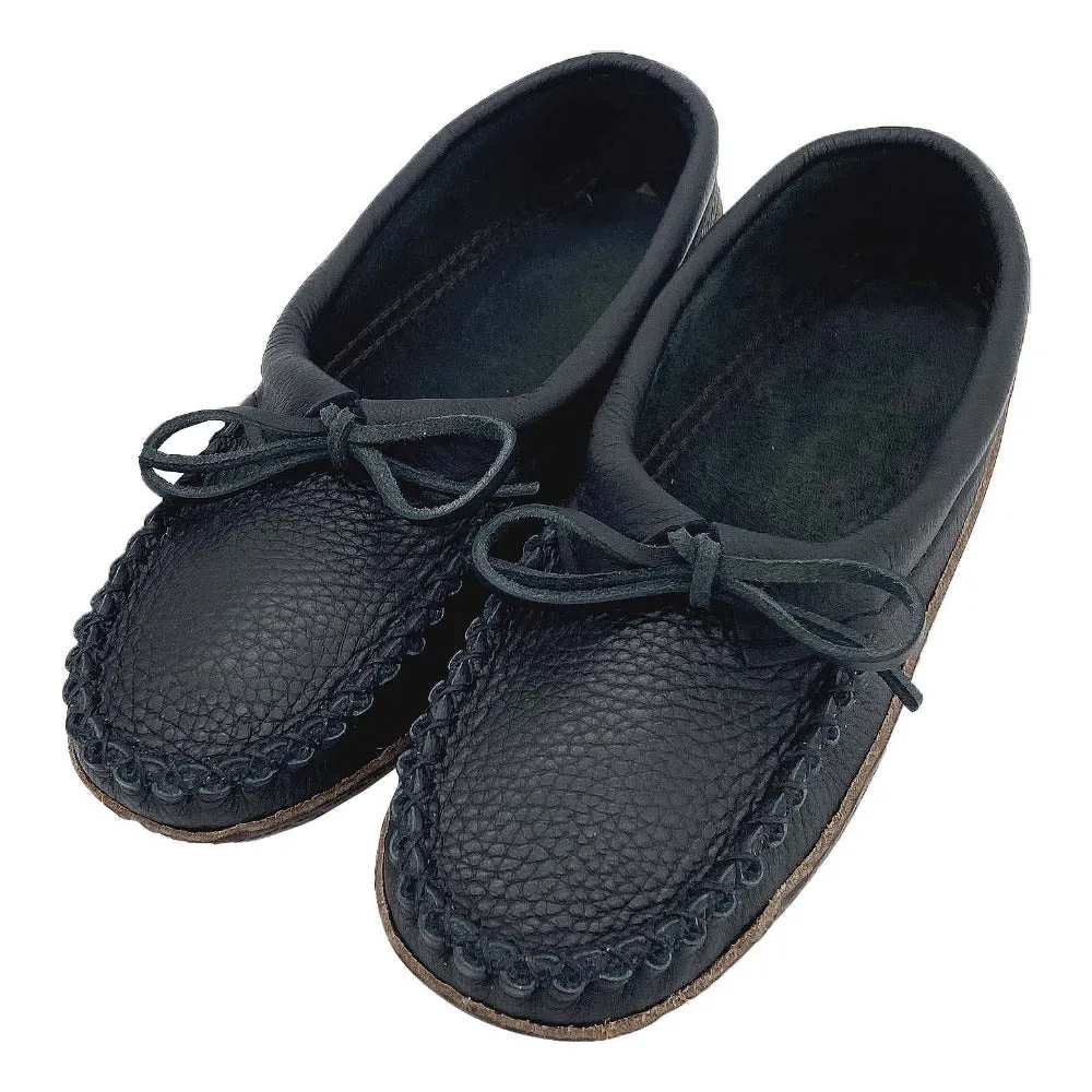 Women's Earthing Moccasins Ballet Flat with Heavy Oil Tan Soles