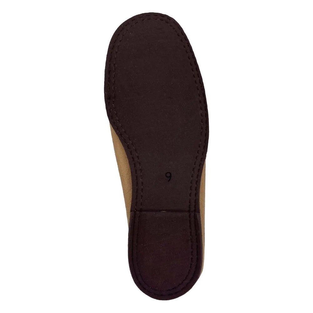 Women's Maple Moose Hide Fringed Moccasin Shoes