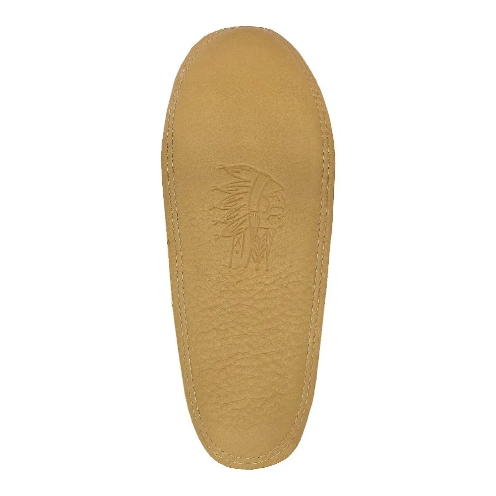 Women's Moose Hide Leather Fringed Moccasins