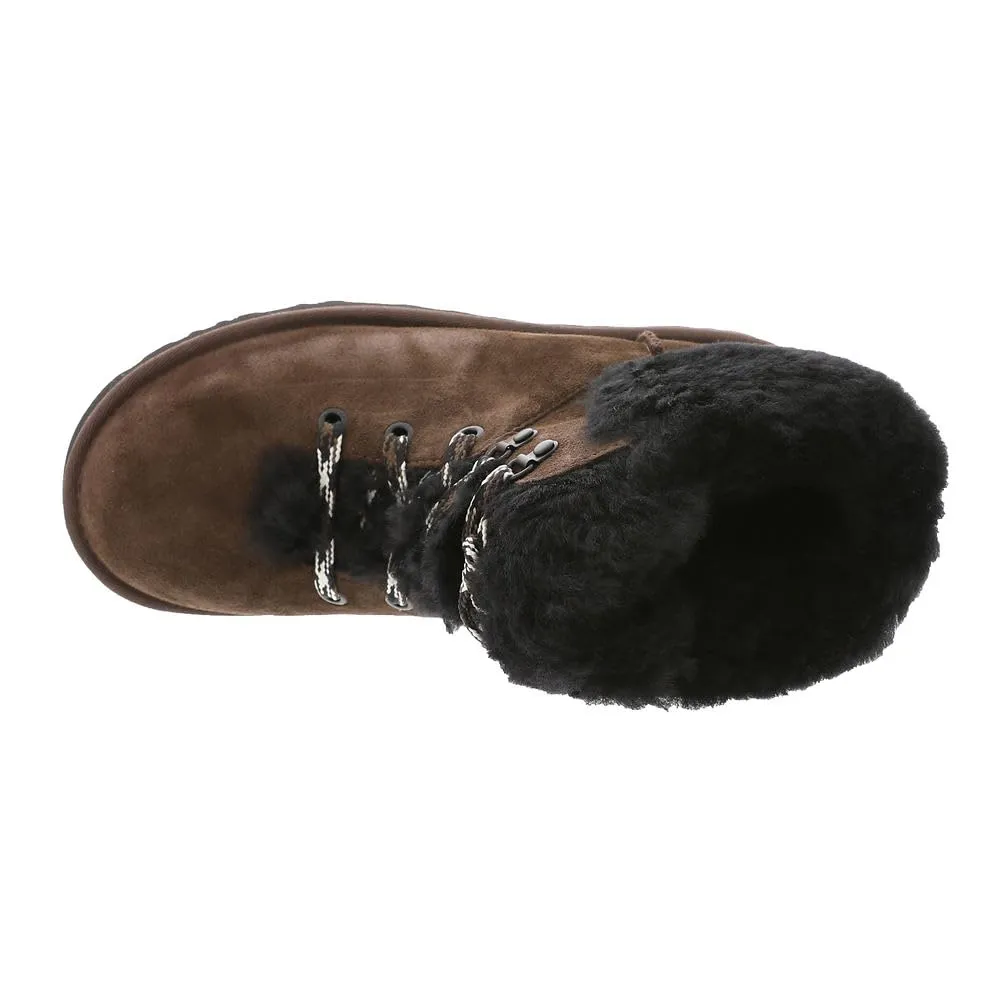 Women's Shoes UGG CLASSIC MINI ALPINE LACE Ankle Boot 1130558 BURNT CEDAR