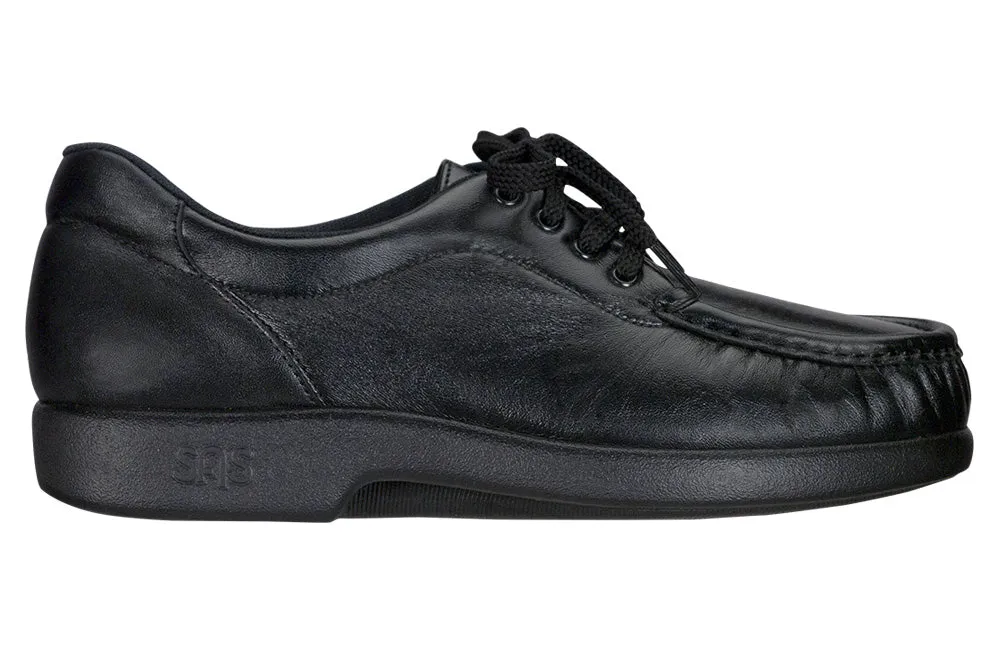 Women's Take Time Lace Up Loafer in Black