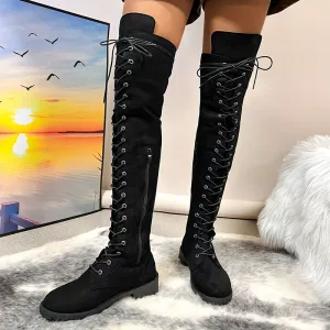 Womens Trendy OvertheKnee Casual Comfort Boots