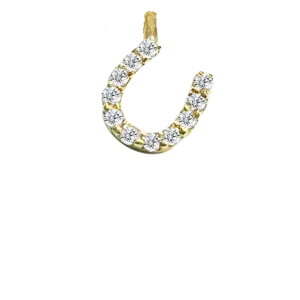 yellow gold horse shoe