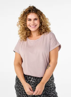 Zizzi Katja T-Shirt in Taupe